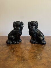 Pair Of Antique Victorian Staffordshire Dogs