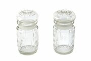 Pretty Pair Of Antique Edwardian Cut Glass Jars