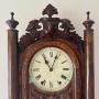 19th century drop dial wall clock  Walnut drop dial wall clock