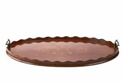Quality Antique Inlaid Mahogany Tray