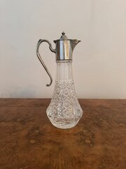 Quality Antique Edwardian Silver Plated Claret Jug