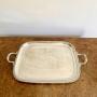 Antique Edwardian silver plated tray  Edwardian tray