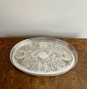 Quality Antique Edwardian Silver Plated Tray