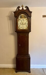 Quality Antique George III Oak Long Case Clock