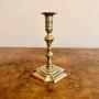 Quality antique Queen Ann brass candlestick