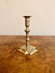 Quality Antique Queen Ann Brass Candlestick