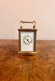 Quality Antique Victorian Brass Carriage Clock