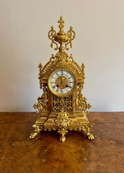 Quality Antique Victorian Ormolu Mantle Clock