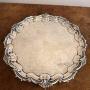 Antique silver plated tray  Victorian silver plated tray