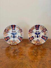 Quality Pair Of Antique Japanese Imari Plates