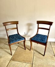 Quality Pair Of Antique Regency Mahogany Chairs