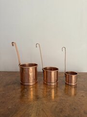 Quality Set Of Three Victorian Copper Measures