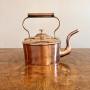 Small antique George III quality copper kettle 