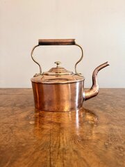 Small Antique George III Quality Copper Kettle 