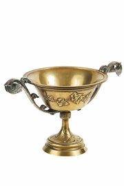 Unusual Decorative Antique Brass Urn With Lid