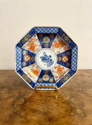 Unusual antique Japnese imari hexagonal plate