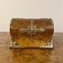 Victorian Burr Walnut Brass Mounted Stationary Box