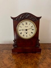 Victorian mahogany bracket clock by Piggin Norwich