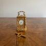 Victorian Ornate Brass Miniature Carriage Clock