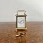 Victorian quality French brass carriage clock