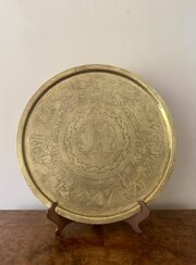 Victorian Quality Engraved Mixed Metal Tray