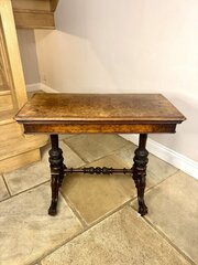 Victorian Walnut Card Table By Edwards & Roberts