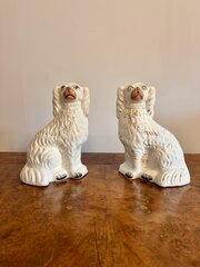 Wonderful Pair Of Antique Staffordshire Dogs 
