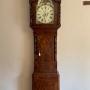 Antique Regency inlaid mahogany long case clock 
