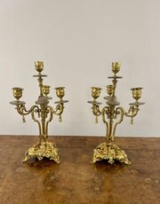 Pair Of Antique 19th Century Candelabras 