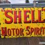  1910s Shell Motor Spirit Enamel Sign Advertising