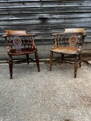 Pair Of Captains Chairs.