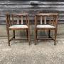 Pair of Oak Tub Chairs.