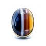 Art Deco Banded Agate Solitaire Ring