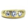 Diamond 3 Stone Gypsy Ring