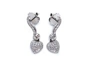 Diamond Heart Earrings