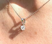Diamond Solitaire Pendant