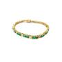 Emerald & Diamond Line Bracelet
