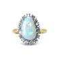 Opal & Diamond Cluster Ring