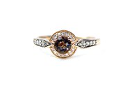 Smokey Quartz  & Diamond Ring By Le Vian