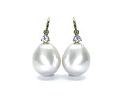 South Sea Pearl Pearshape Drop  Earrings