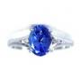 Tanzanite & Diamond 3 Stone Ring