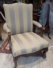 Antique 19c Mahogany Armchair 