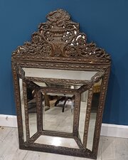 Embossed 19thc Mirror