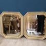 Pair Italian Painted Mirrors