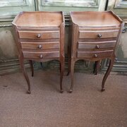 A Pair Of 3 Drawer Bedside / Lamp Chests. 