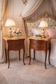 A Pair Of French Bedside /Lamp Tables.