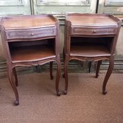 A Pair Of Oak Bedside / Lamp Tables