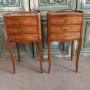A lovely pair of inlaid Bedside / Lamp Tables.