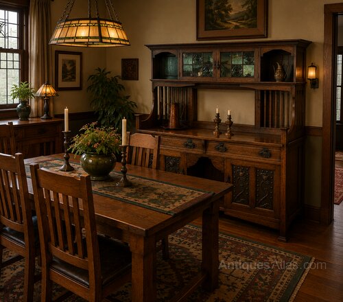 Beautiful Arts and Crafts Cottage Dresser