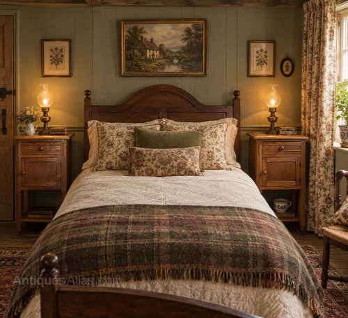 Pair of Antique Pine Bedside Cabinets.